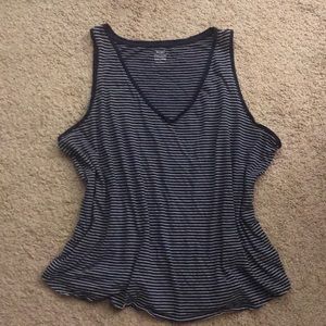 Striped V-Neck Tank